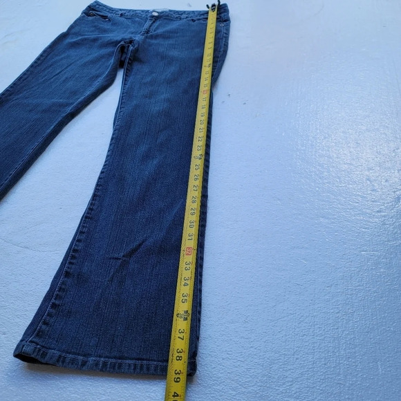 Michael Kors Womens Jeans Size 10 Blue Denim Stretch Mid Rise Classic Bootcut - Picture 8 of 11